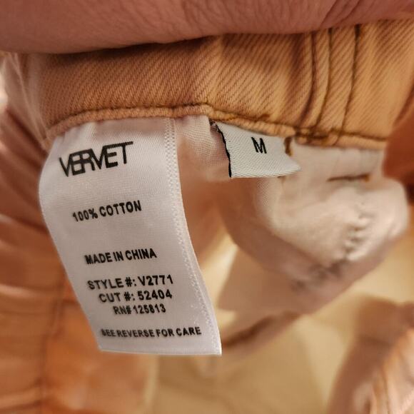 Vervet Sienna Super High Rise Paperbag Denim Shorts Size Medium - Picture 11 of 12